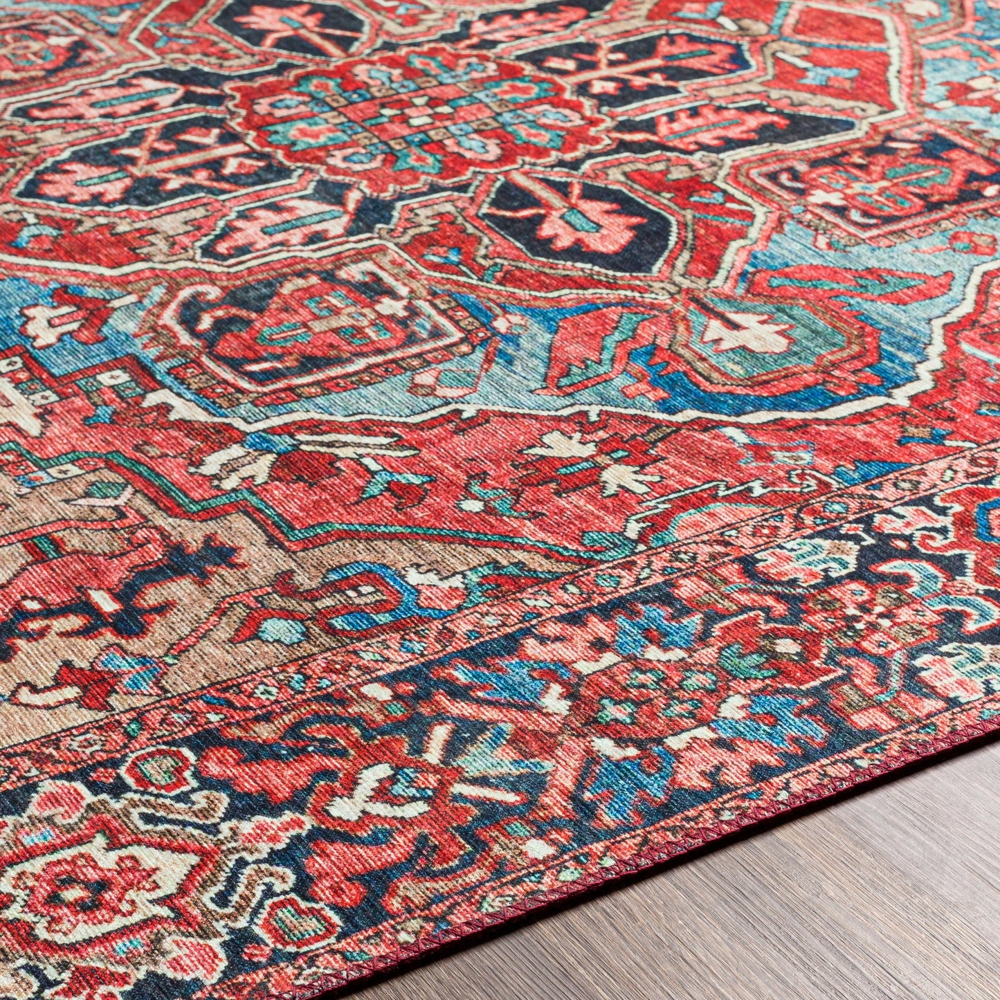 Tapis imprimé médaillon vintage Livabliss Adenia