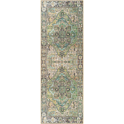 Tapis imprimé médaillon vintage Livabliss Adenia