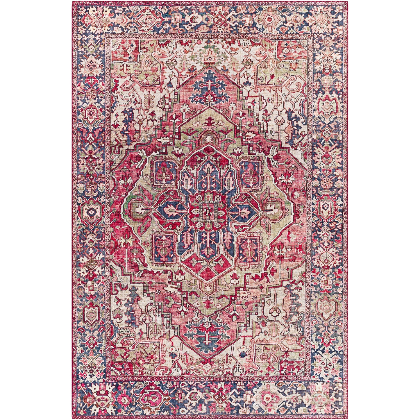 Tapis imprimé médaillon vintage Livabliss Adenia