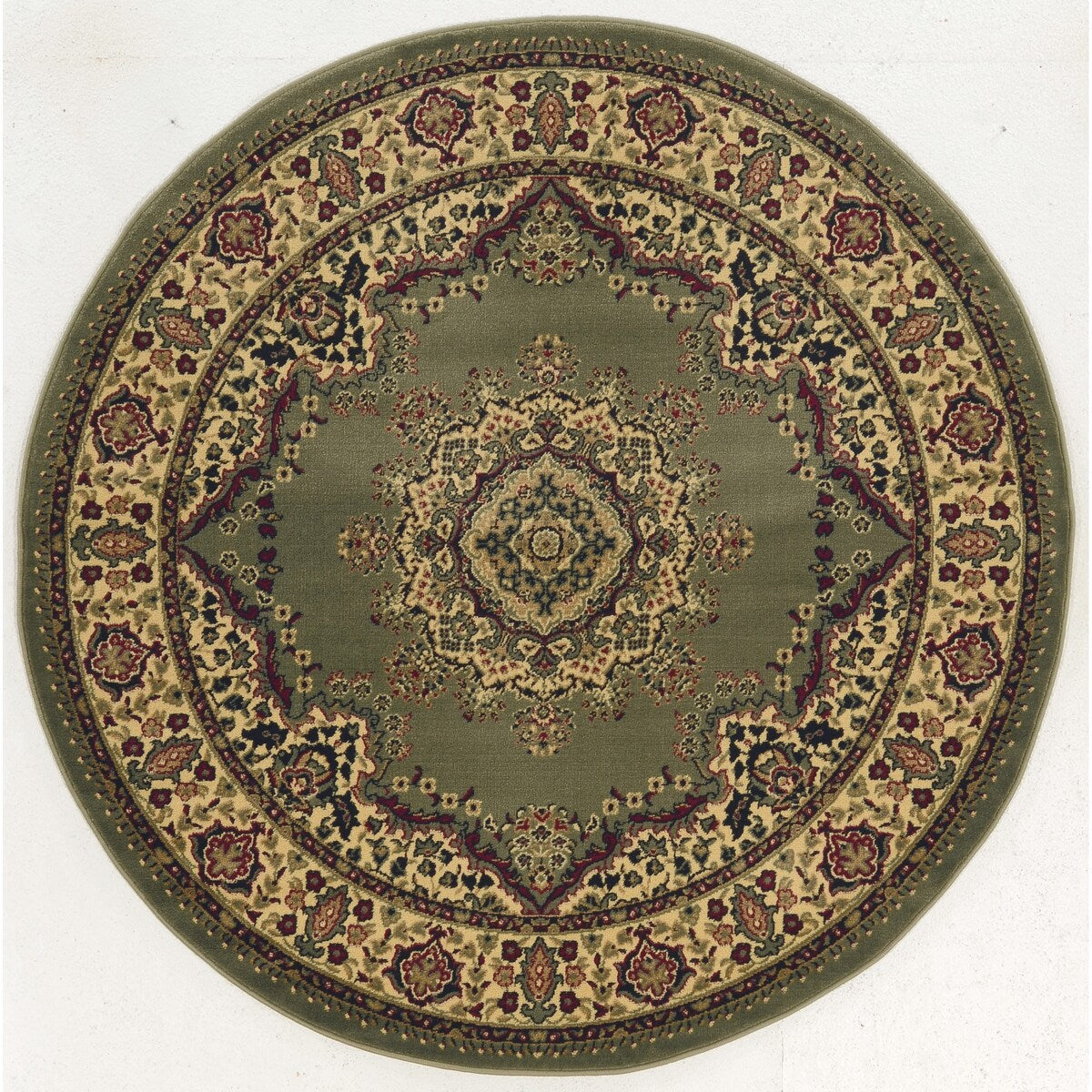 Tapis de sol Admire Home Living Caroline à médaillon traditionnel