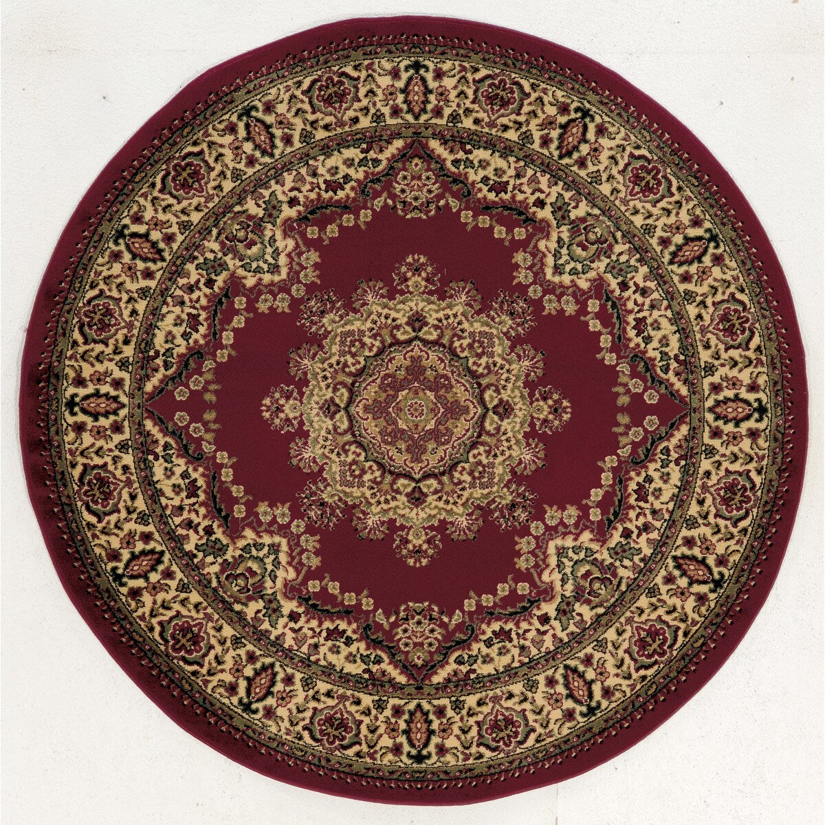 Tapis de sol Admire Home Living Caroline à médaillon traditionnel