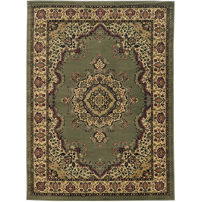 Tapis de sol Admire Home Living Caroline à médaillon traditionnel