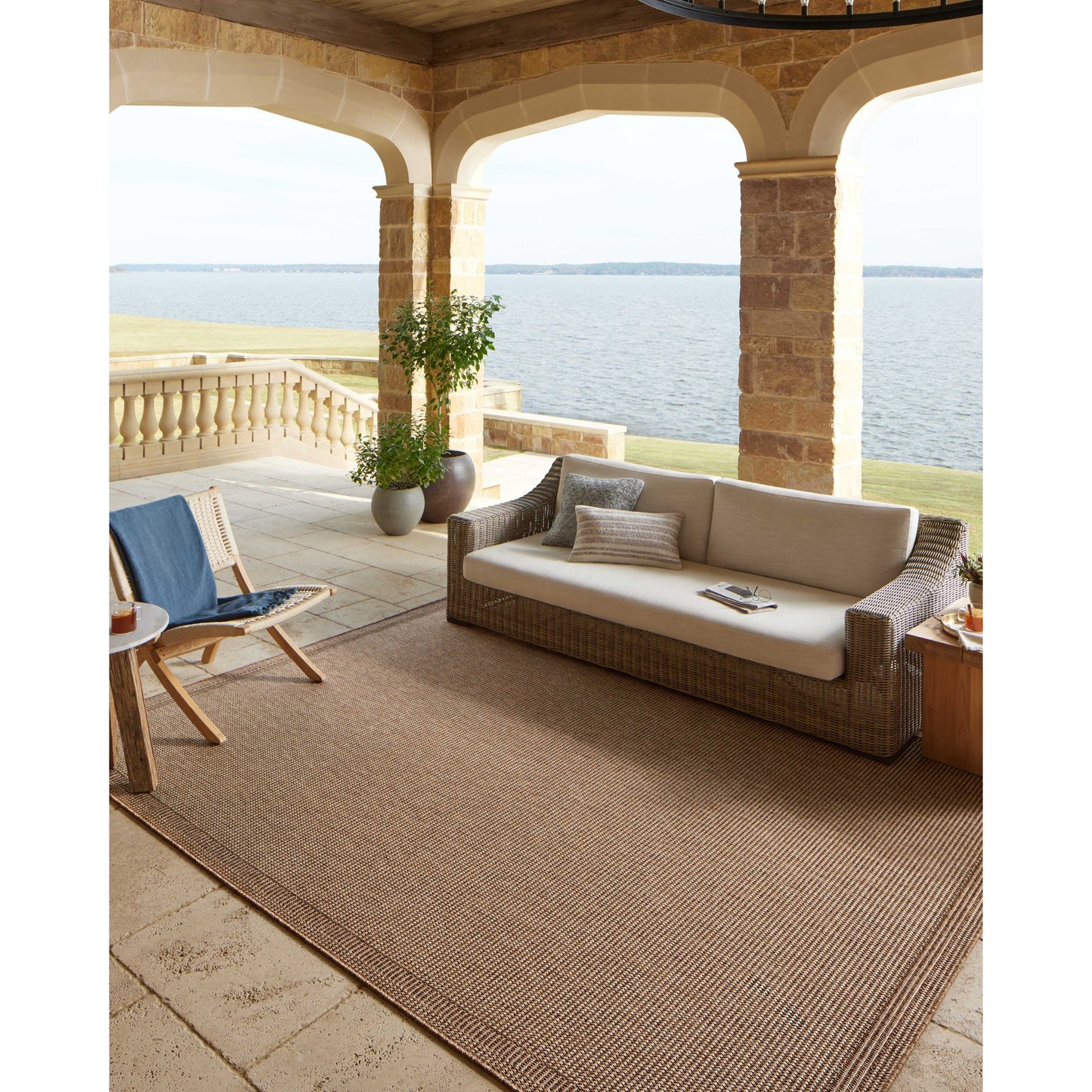 Tapis d'intérieur/extérieur Alexander Home Hampton Natural