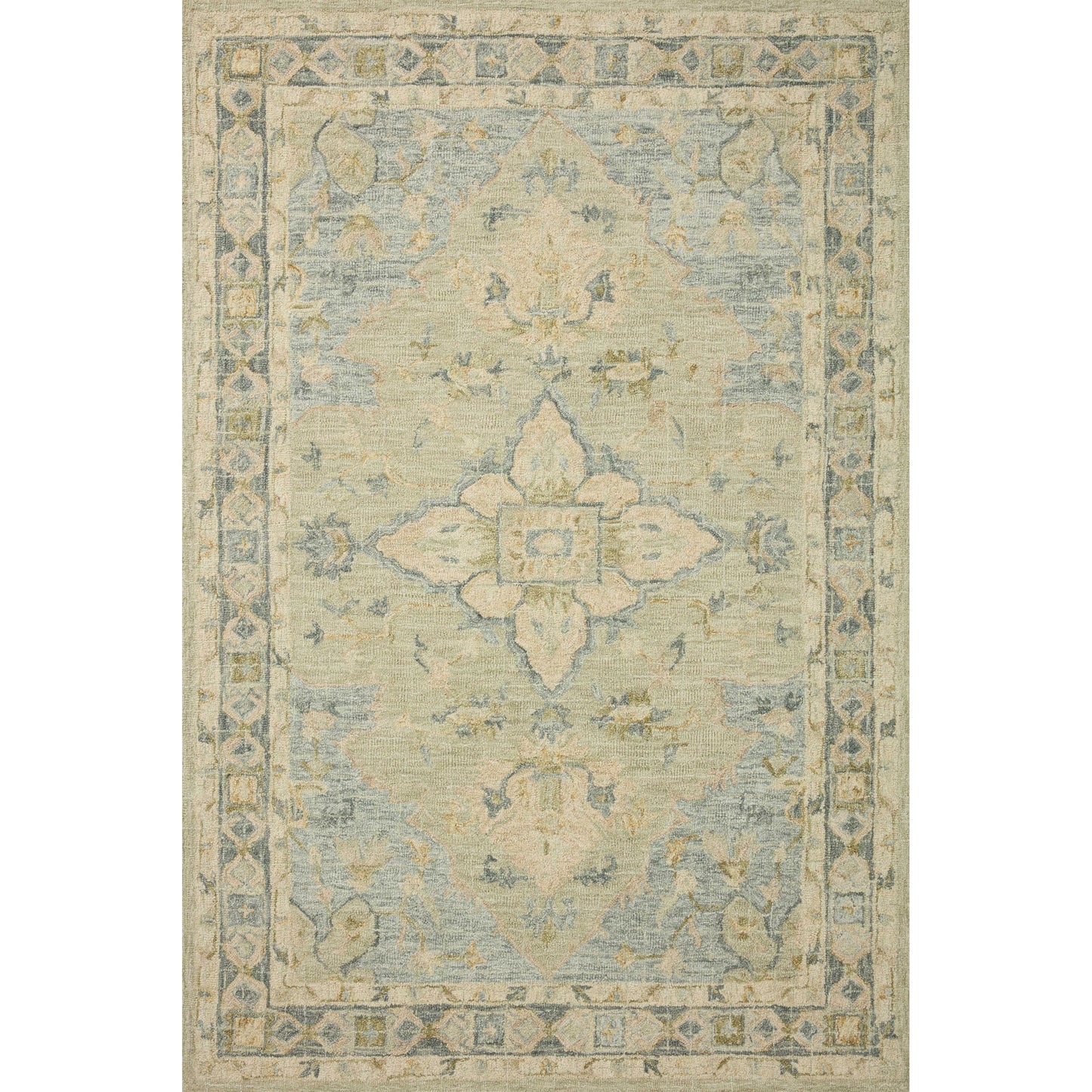 Tapis en laine traditionnel à mosaïque, noué à la main, Alexander Home
