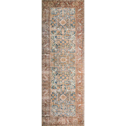 Tapis Alexander Home Isabelle Boho Vintage à motif botanique