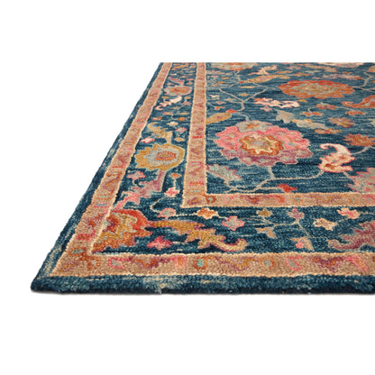 Tapis Alexander Home Megan Floral en laine 100 % tissé à la main