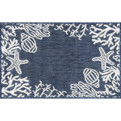 Tapis d'intérieur/extérieur Exo Coastal Graphic Print