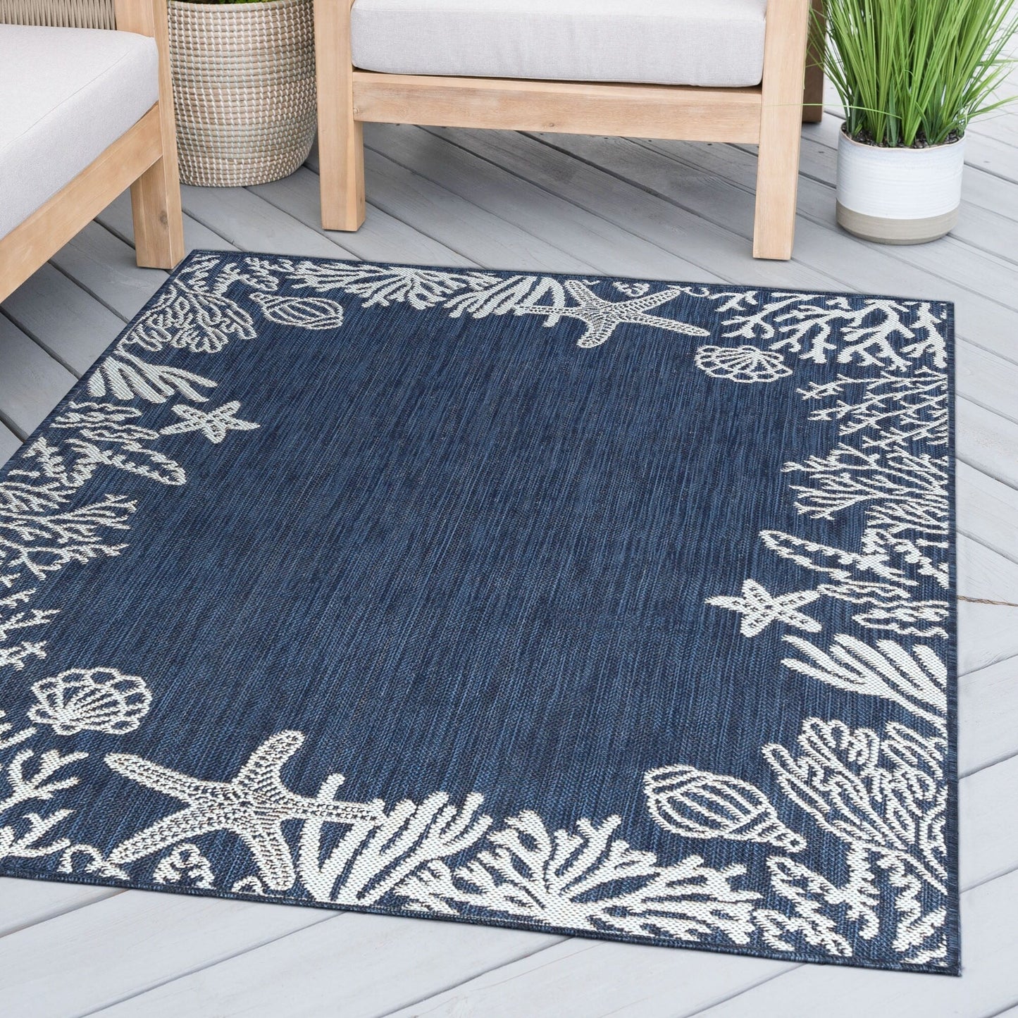 Tapis d'intérieur/extérieur Exo Coastal Graphic Print