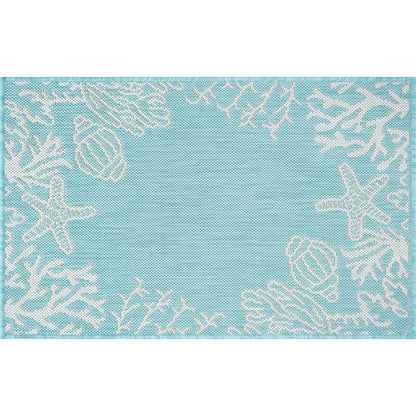 Tapis d'intérieur/extérieur Exo Coastal Graphic Print
