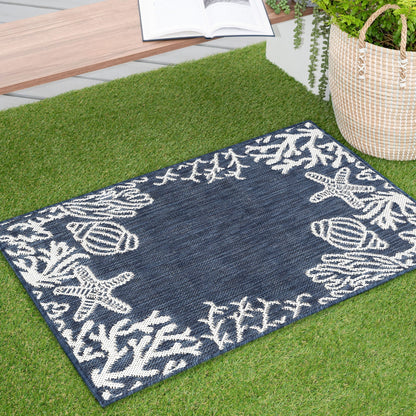 Tapis d'intérieur/extérieur Exo Coastal Graphic Print