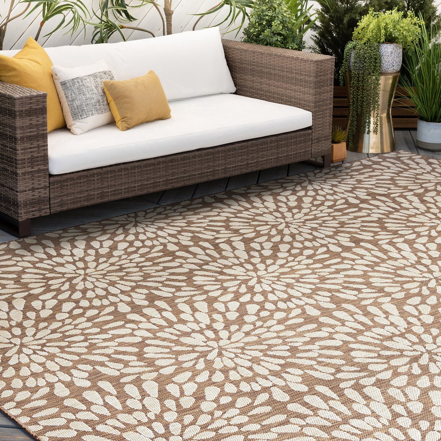Tapis d'intérieur/extérieur Exo Coastal Floral
