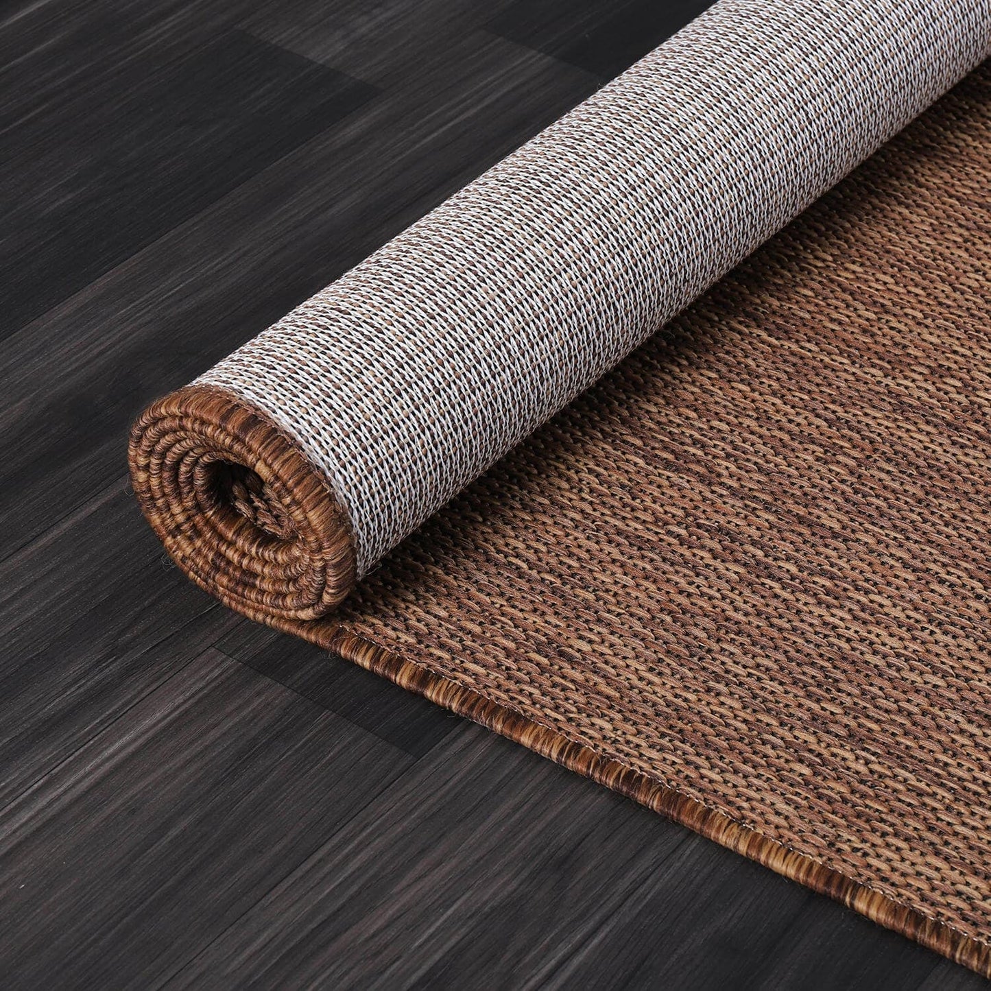 Tapis Aloha lavable uni pour intérieur/extérieur, terrasse, salon