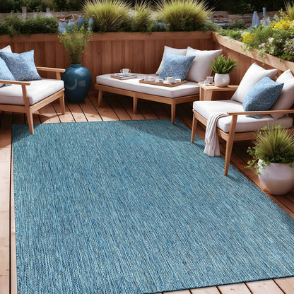 Tapis Aloha lavable uni pour intérieur/extérieur, terrasse, salon
