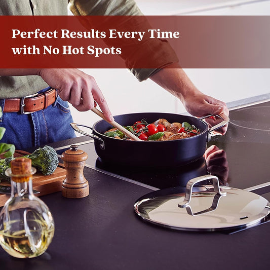 Ensembles de batterie de cuisine Alva Maestro en acier inoxydable et céramique antiadhésive