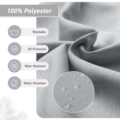 Ensemble de 4 coussins pour chaise de patio à dossier haut Aoodor, 46 x 21 x 4 pouces (coussins seulement)