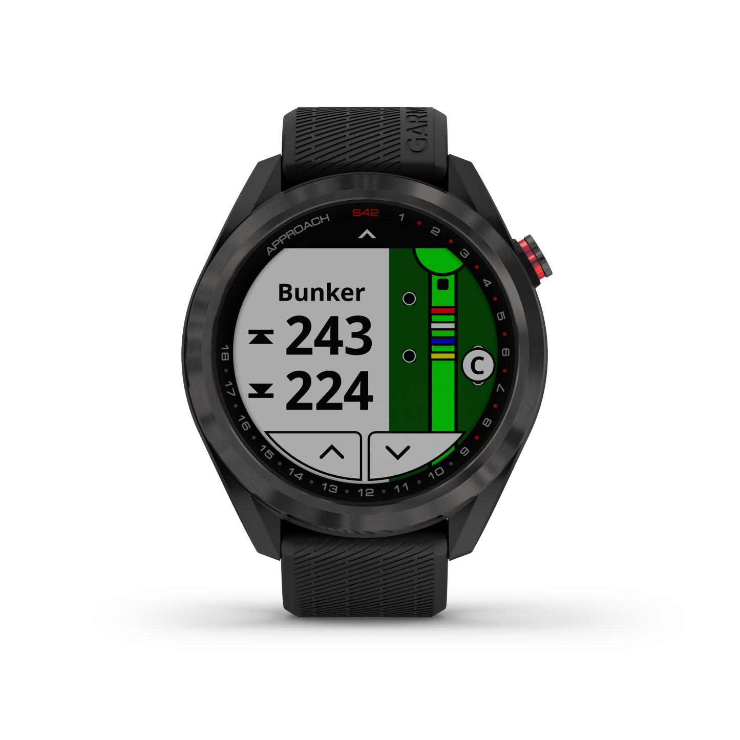 Garmin Approach® S42 Montre De Golf Gps Intelligente - Suivi De Fitness Avec Support Multi-gnss - Gunmetal