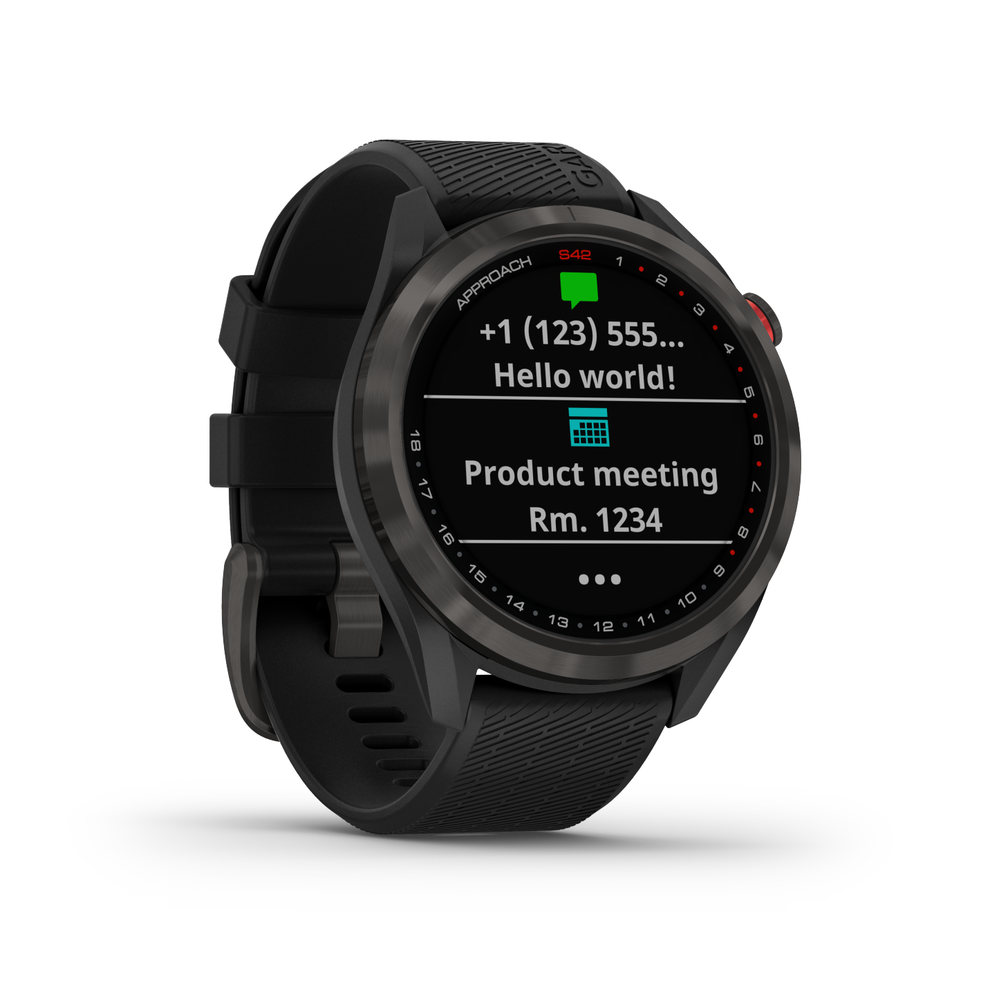 Garmin Approach® S42 Montre De Golf Gps Intelligente - Suivi De Fitness Avec Support Multi-gnss - Gunmetal