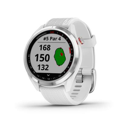 Garmin Approach® S42 Montre De Golf Gps Intelligente - Suivi De Fitness Avec Support Multi-gnss - Argent Poli