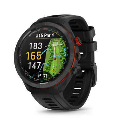 Garmin Approach® S70 Montre Gps De Golf - Suivi Sportif Et De Santé Avec Bracelet En Silicone Noir