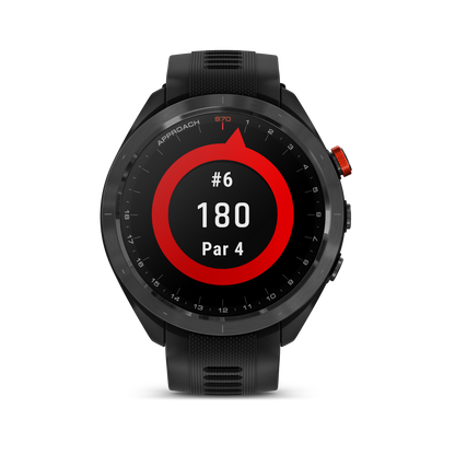 Garmin Approach® S70 Montre Gps De Golf - Suivi Sportif Et De Santé Avec Bracelet En Silicone Noir