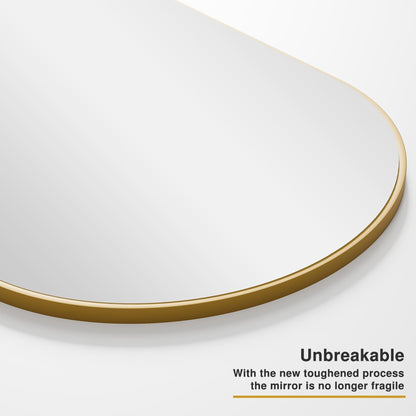 Miroir sur pied Dovelina arqué, pleine longueur