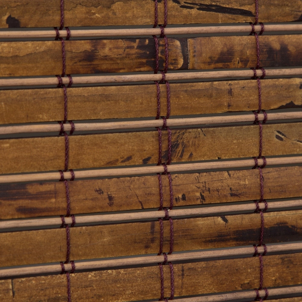 Stores Arlo Blinds sans cordon Java en bambou profond, hauteur 60 pouces