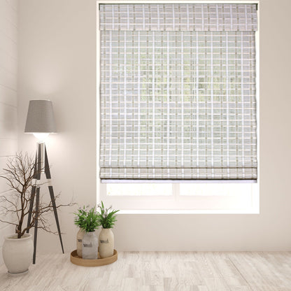 Store romain Arlo Blinds sans cordon en bambou blanchi de 152 cm (60 pouces)