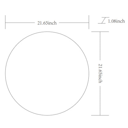 Miroir décoratif rond moderne en aluminium Aranya de Livabliss