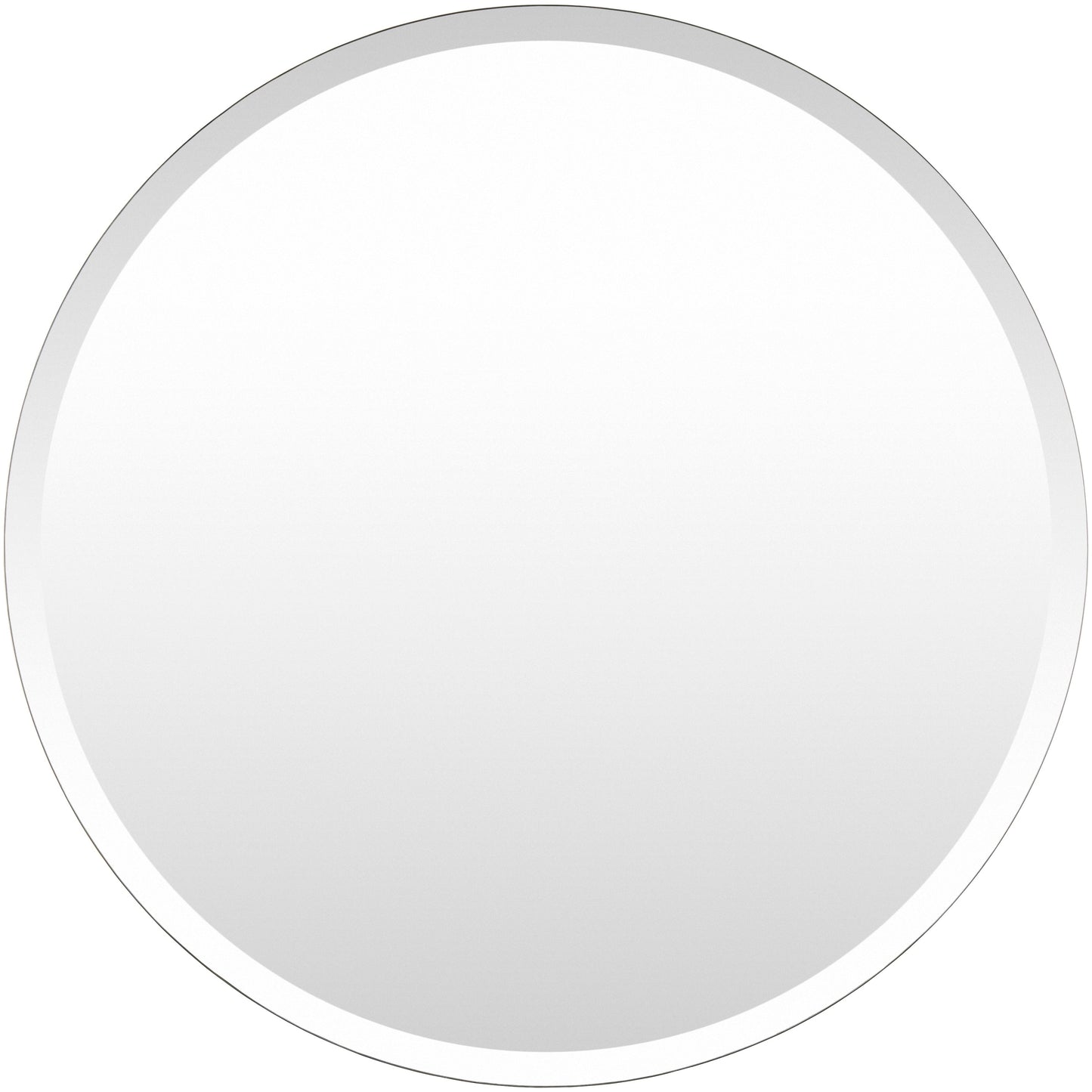 Miroir rond biseauté moderne Mei de Artistic Weavers