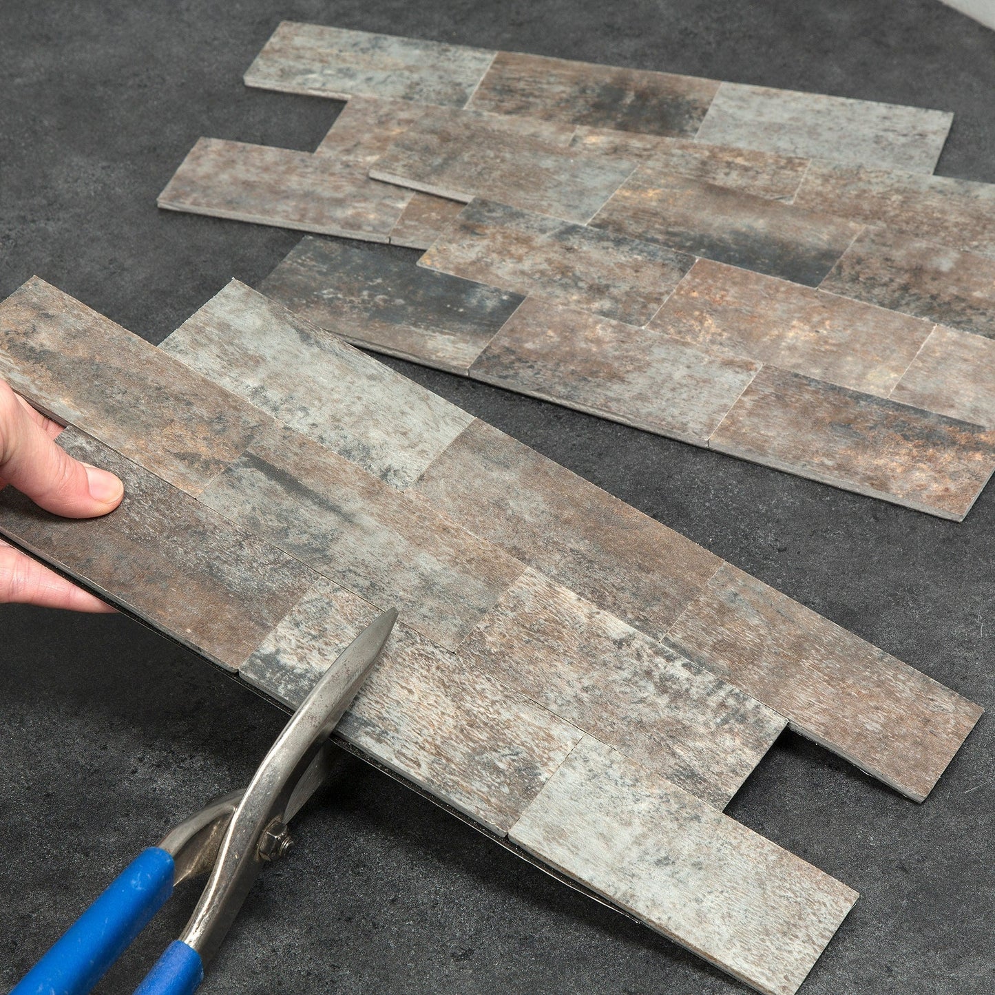 Carreaux muraux autocollants Aspect Collage