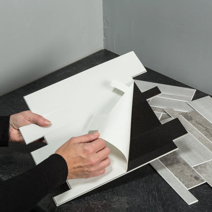 Carreaux muraux autocollants Aspect Collage