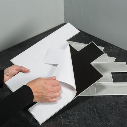 Carreaux muraux autocollants Aspect Collage