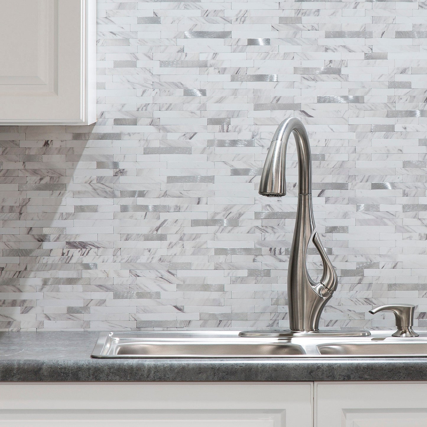 Carreaux muraux autocollants Aspect Collage