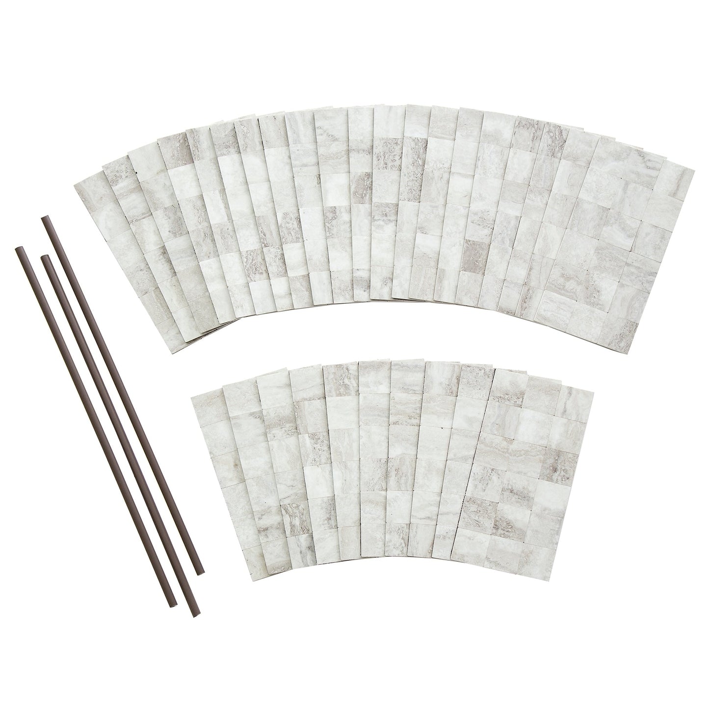 Carreaux muraux autocollants Aspect Collage