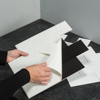 Carreaux muraux autocollants Aspect Collage