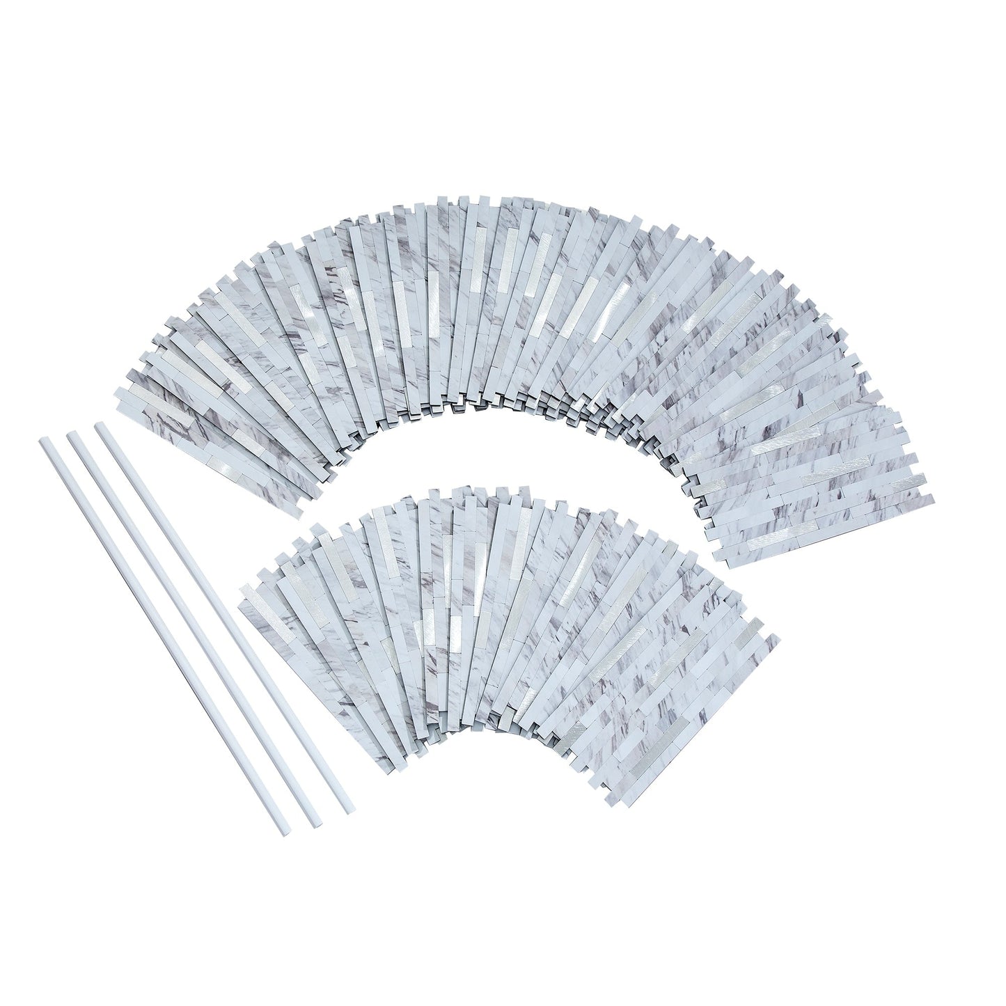 Carreaux muraux autocollants Aspect Collage