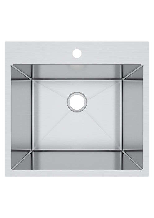 Bristol Sinks Top Mount Stainless Steel Single Bowl Laundry Sink - B1205|Évier de buanderie simple encastré Bristol Sinks en acier inoxydable - B1205