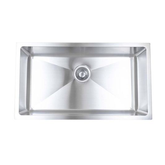 Bristol Sinks Undermoutn Stainless Steel Single Kitchen Sink - B1606|Évier de cuisine simple sous plan Bristol Sinks en acier inoxydable - B1606