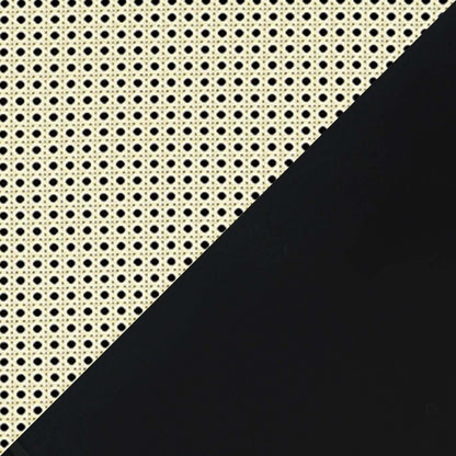 Bibliothèque moderne Sheridan de Manhattan Comfort avec étagères réglables - Noir|Bibliothèque moderne Sheridan de Manhattan Comfort avec cannage et tablettes réglables - noire