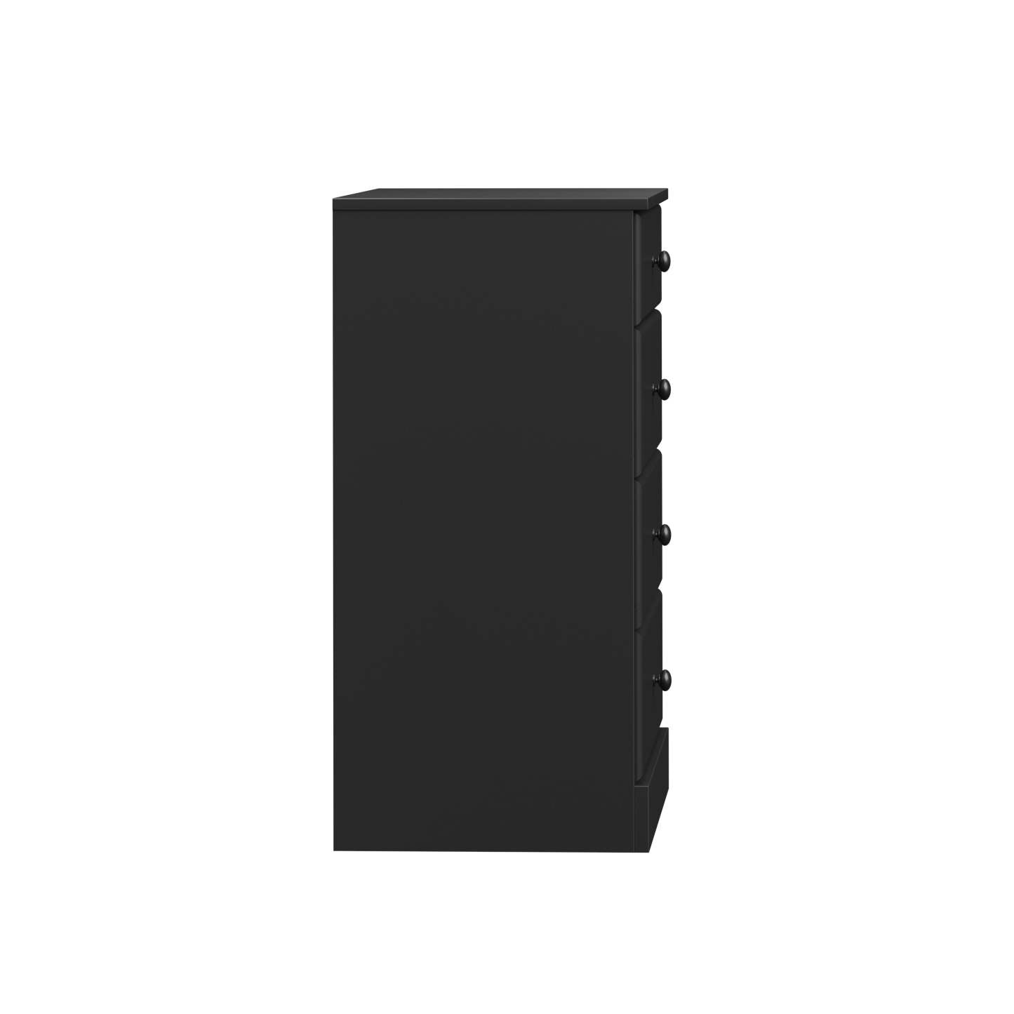 Commode Astrid 4 tiroirs - Noir|Commode Astrid à 4 tiroirs - noire