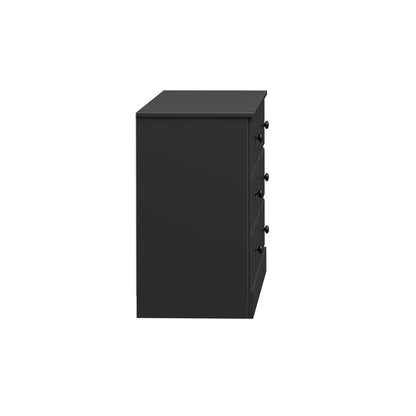 Commode Astrid 6 tiroirs - Noir|Commode Astrid à 6 tiroirs - noire