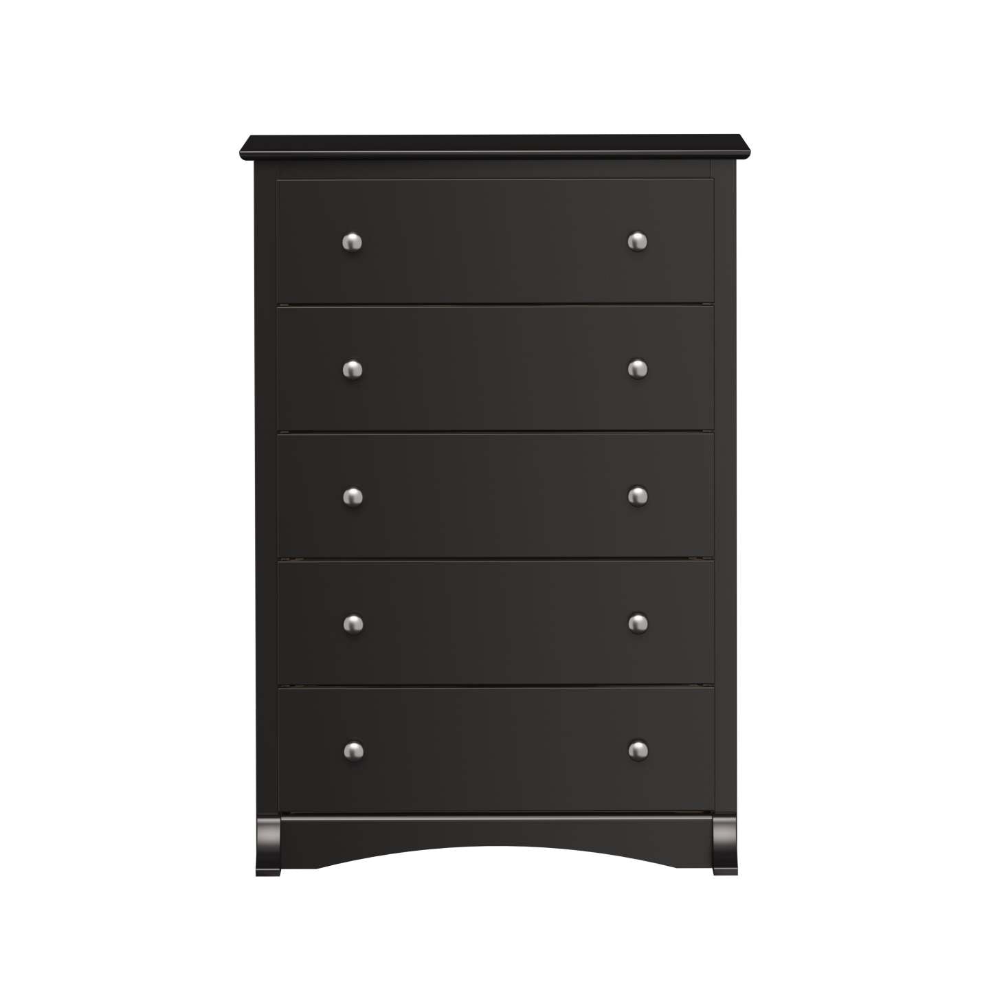 Commode Jade 5 tiroirs - Noir|Commode verticale Jade à 5 tiroirs - noire