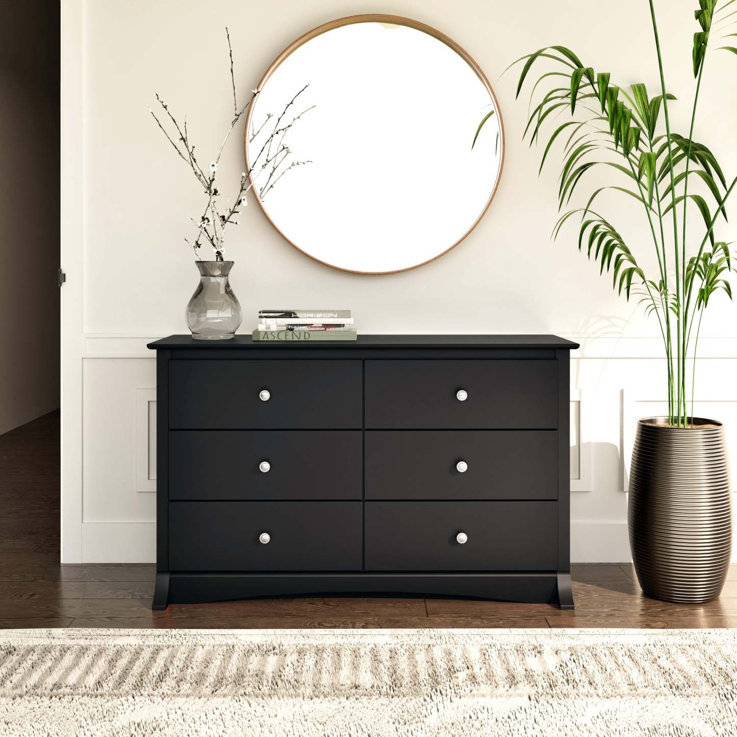 Jade Kids 6-Drawer Dresser - Black|Commode Jade à 6 tiroirs pour enfants - noire
