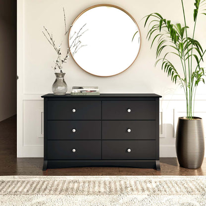 Jade Kids 6-Drawer Dresser - Black|Commode Jade à 6 tiroirs pour enfants - noire