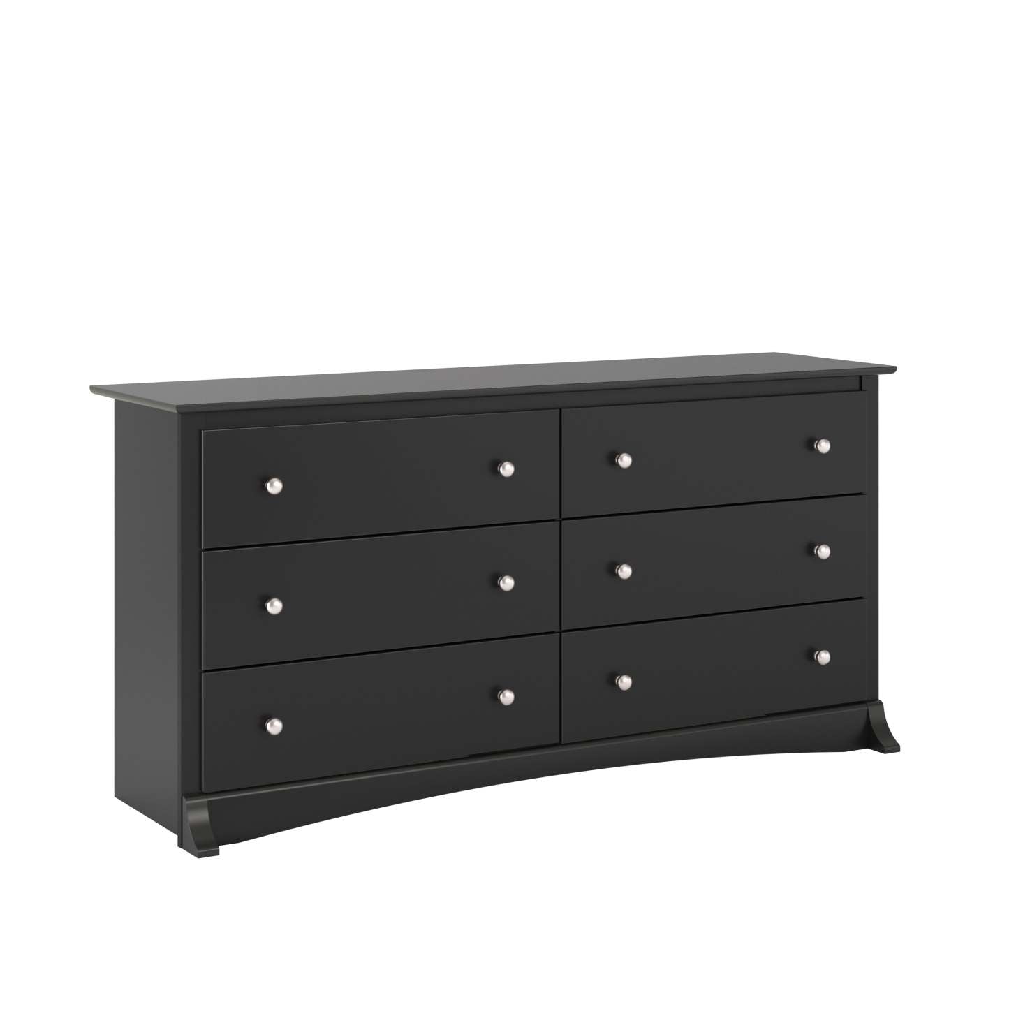 Commode Jade 6 tiroirs - Noir|Commode Jade à 6 tiroirs - noire
