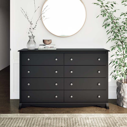 Commode Jade 8 tiroirs - Noir|Commode Jade à 8 tiroirs - noire