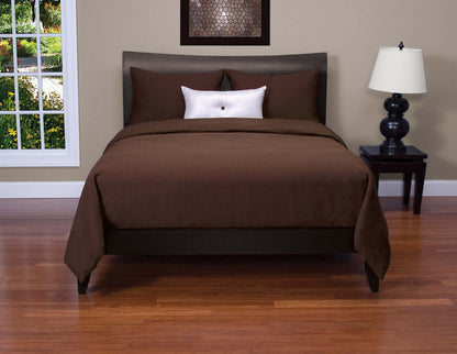 Belfast Chocolate 3 Piece Twin Duvet Cover Set|Ensemble de housse de couette Belfast 3 pièces chocolat pour lit simple|BELFCH3TW