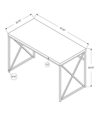 Bureau Brady 47,25 aspect bois récupéré - Taupe|Bureau Brady de 47,25 po d'apparence bois recyclé - taupe
