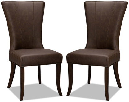 Bree Dining Chair, Set of 2 – Brown|Chaise de salle à manger Bree, ensemble de 2 – brune|BREECDSP