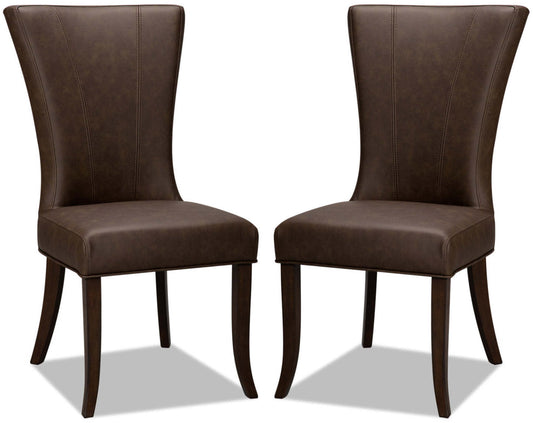 Bree Dining Chair, Set of 2 – Brown|Chaise de salle à manger Bree, ensemble de 2 – brune|BREECDSP
